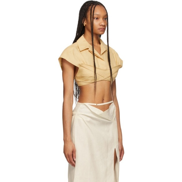 Jacquemus Yellow Le Haut Santon Shirt - Picture 2 of 10